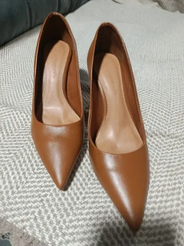 Scarpin sonho dos pés couro legítimo