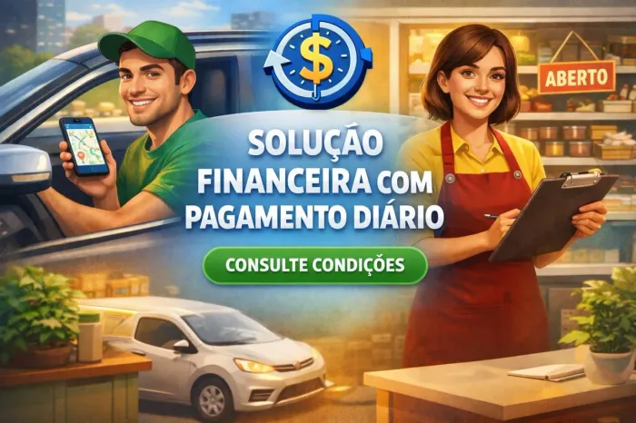 Solução financeira com pagamento diário para autônomos