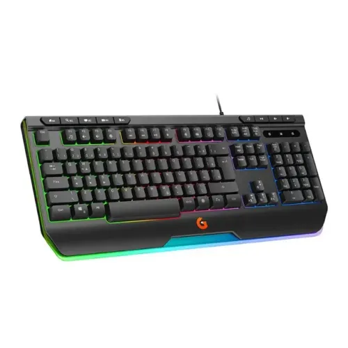 Teclado Gamer ABNT2 RGB Geonav Spectral Light Membrana 107 Teclas