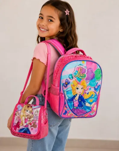 Kit escolar infantil mochila+ lancheira clio