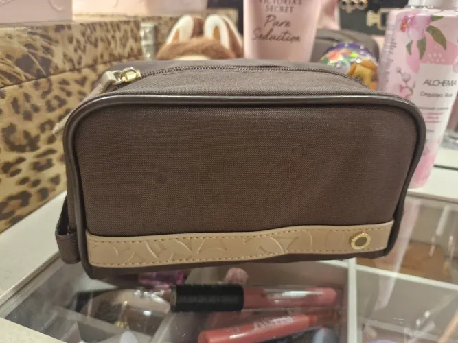 Necessaire bulgari original marrom