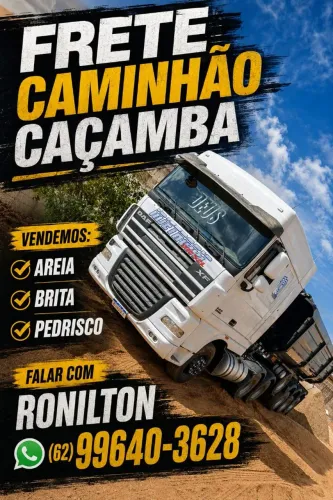 Caminhão Caçamba Areia Brita Frete