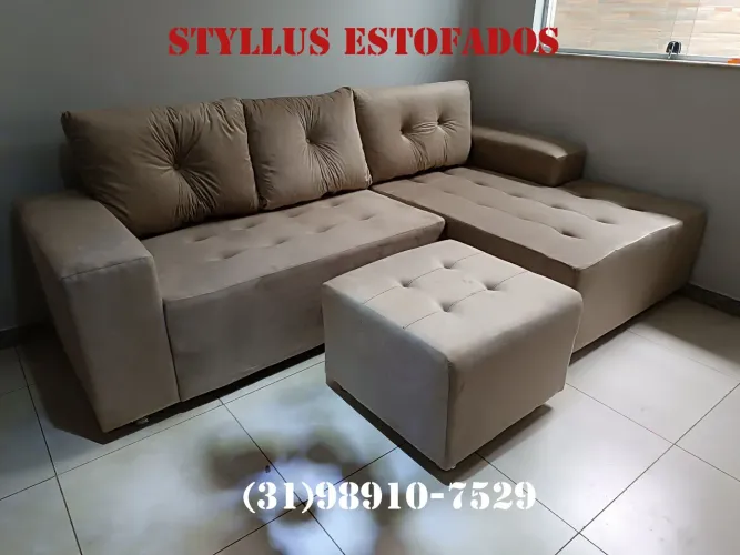 Sofá com chease novo