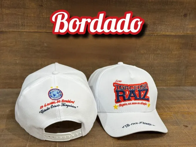 Boné bordado "Torcedor Raiz"