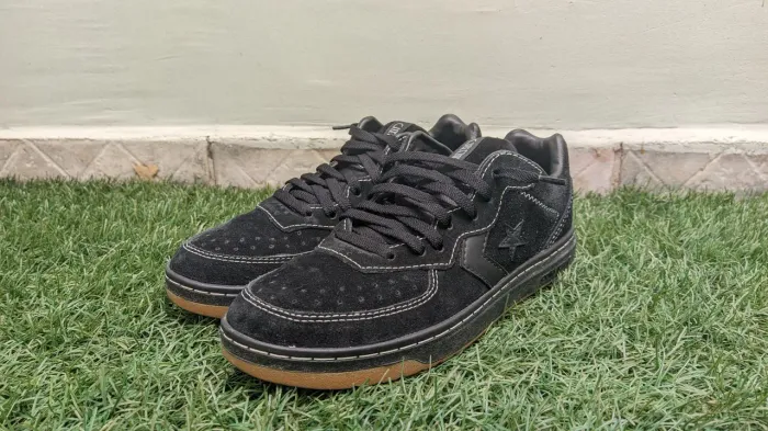 Converse Rival V2 Ox Seasonal Camurça Preto/Gum T38 - Novo sem caixa