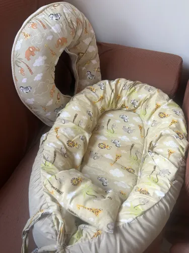 Kit almofada amamentação + ninho redutor de berço