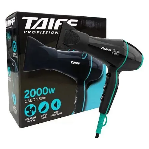 Secador de Cabelo Profissional Taiff Style 2000W Preto 127 V