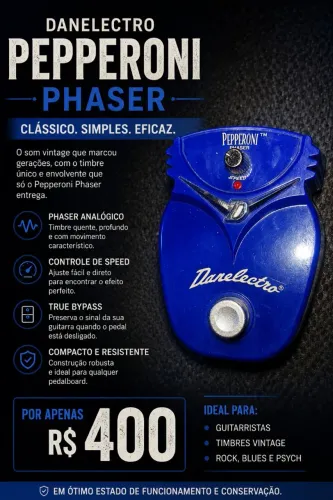 Pedal Danelectro Pepperoni Phaser