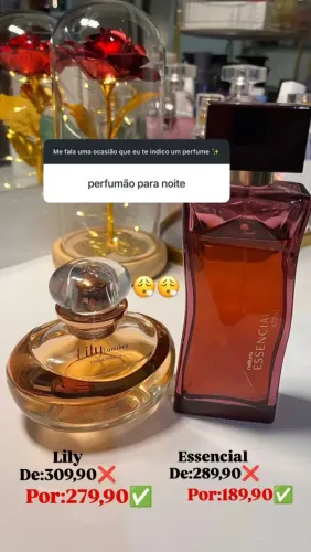 Perfumes O Boticário, O.u.i e Natura disponível