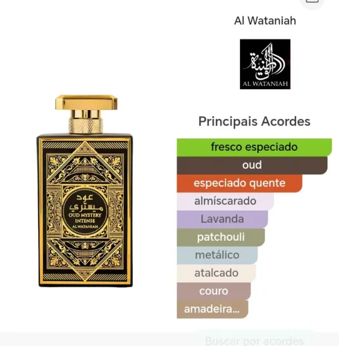 Perfume oud mystery intense da al Wataniah original decante 5ml