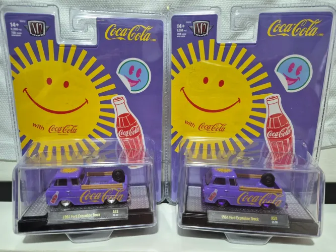 Miniatura M2 Machines 1964 Ford Econoline Truck Coca-Cola A53 1:64