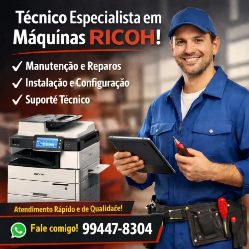 Técnico de Máquinas Ricoh | Manutenção e Suporte