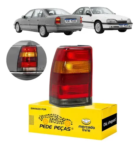 Lanterna Traseira Chevrolet Omega 1992 93 94 95 96 A 1998 Le Esquerdo/motorista Tricolor