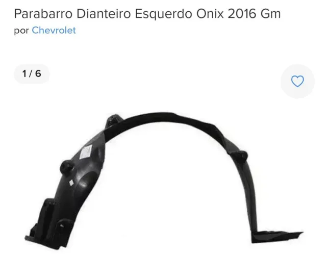 Para barro esquerdo Onix / Prisma