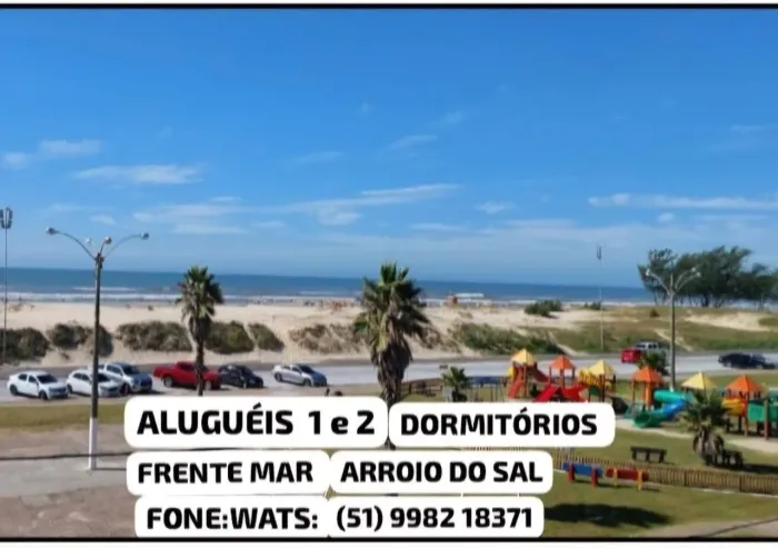 FRENTE MAR - 1 e 2 dormitórios - Centro Arroio do Sal - c/wifi