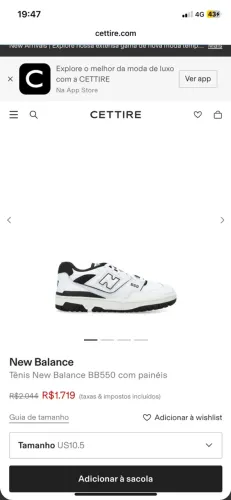 Tênis new balance original TAM 41