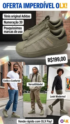 Tênis Original Adidas Superstar Bold com Zíper