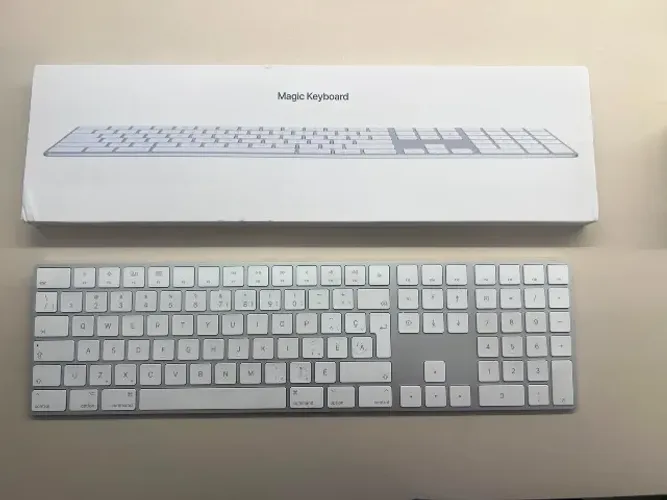 Teclado Bluetooth Apple A1843 Qwerty Us - S/touch Branco