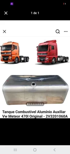 Tanque de combustível 470 litros vw meteor