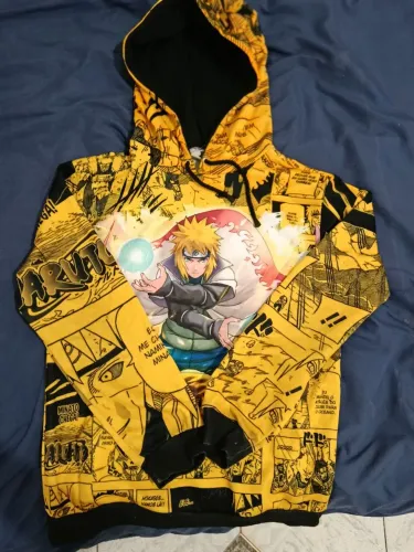 Kit 2 Moletons Naruto - Kakashi + Minato | Tam. 14 | Excelente Estado