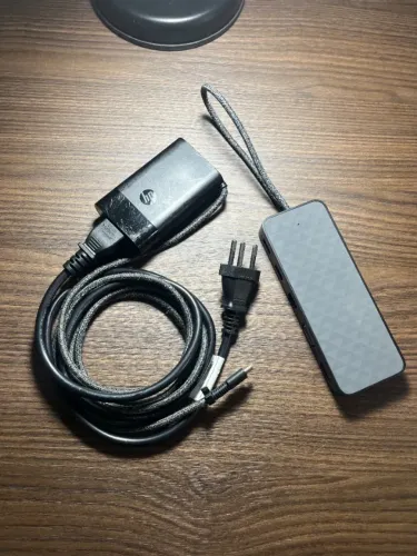 Hp Usb-c Mini Dock Hsa-q001 Usb C 2x Usb 2.0 Hdmi Vga Rj45 + Carregador compacto