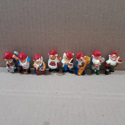 Coleção completa Anões das Profissões Kinder Ovo anos 90