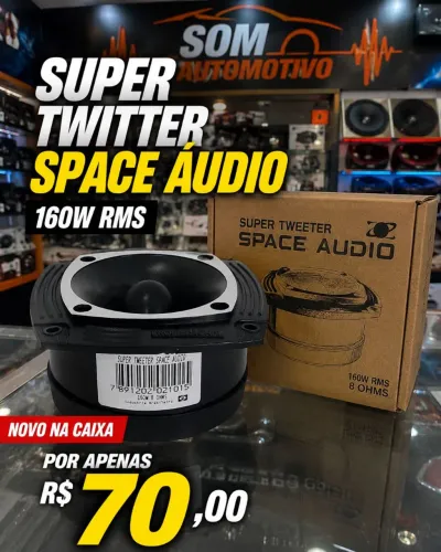 Super Twitter space áudio 160w rms novo na caixa 