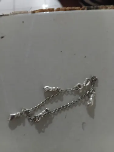 Vendo pulseira de prata por 80 infantil pro seu bebe