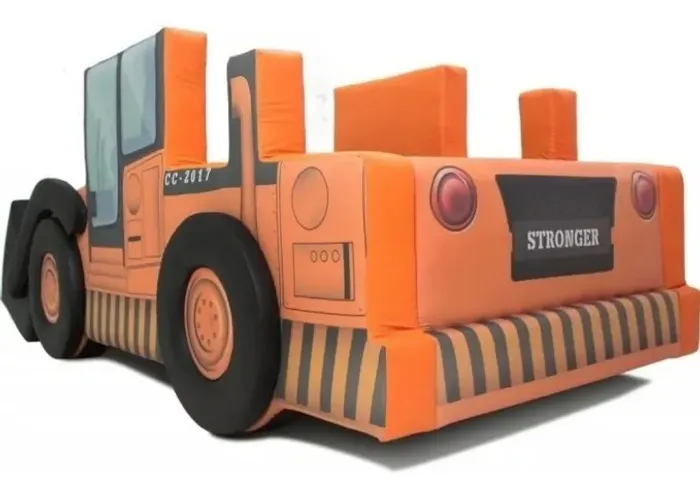  Cama Infantil Temática Trator Retroescavadeira ? Desmontável