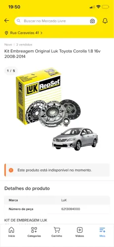 Kit de Embreagem Toyota Corolla 1.8 Manual