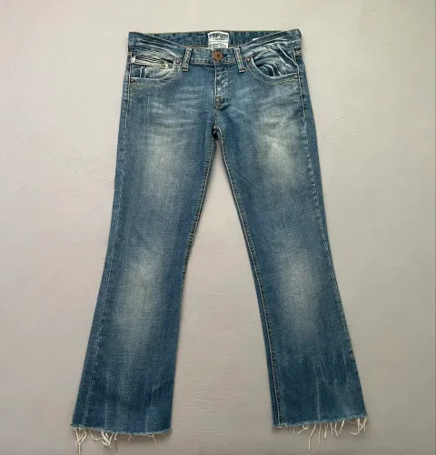 Calça Jeans Zara Trf Azul Feminina - 40