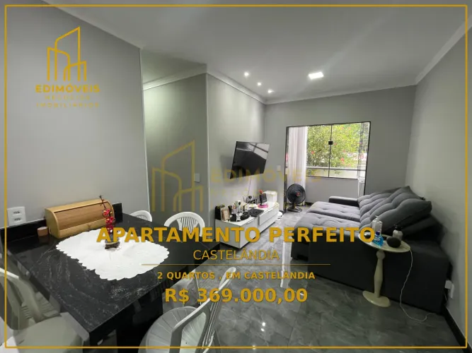 Não perca! Apartamento em Castelândia com piscina e churrasqueira