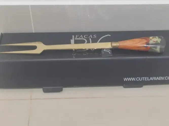Kit Faca + Garfo BV Cutelaria nº21997 ? Conjunto Churrasco Numerado (Novo, na caixa)