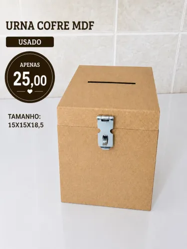 Urna Cofre Mdf Caixa Sugestão Sorteio