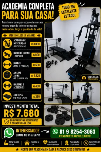 Equipamentos de academia