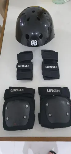 Kit de Proteção Completo Urgh - Segurança para Skate, Patins e Patinete