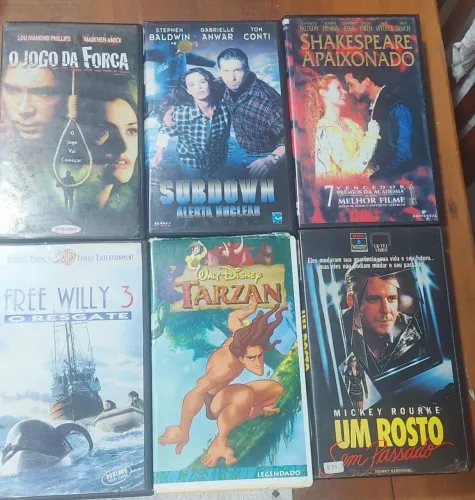 Lote de filmes VHS raros