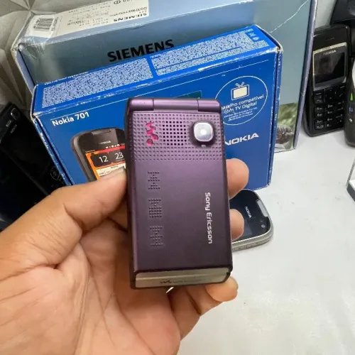 Sony Ericsson W380 Roxo Perfeito Estado Para Coleção