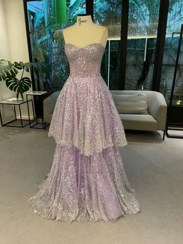 Vestido Lilás de Formatura 