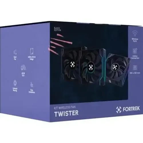 KIT DE FANS TWISTER UNIFAN PRETO