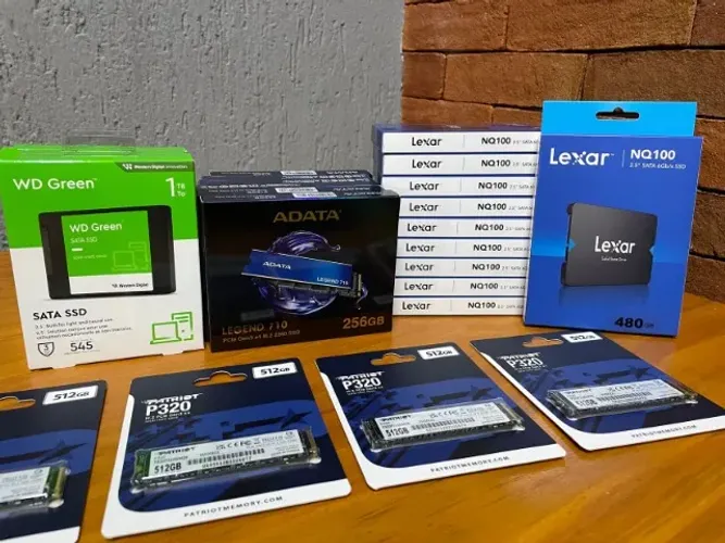 Ssd sata nvme 120 240 480 960 originais com NF (Valores na descrição)