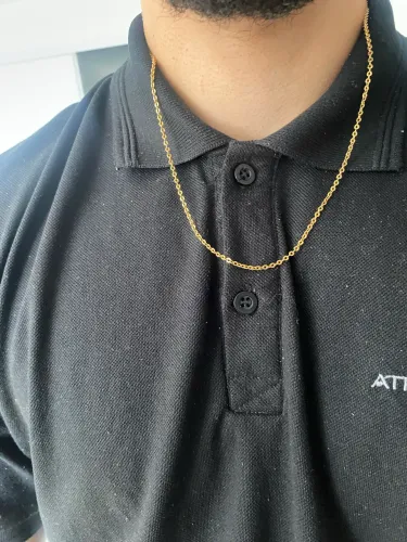Corrente cadeadinho ouro 18k