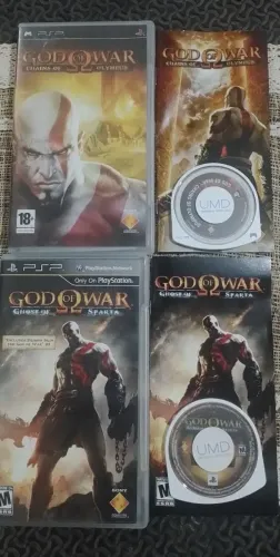 PSP GOW Ghost of Sparta + Chains of Olympus Completos
