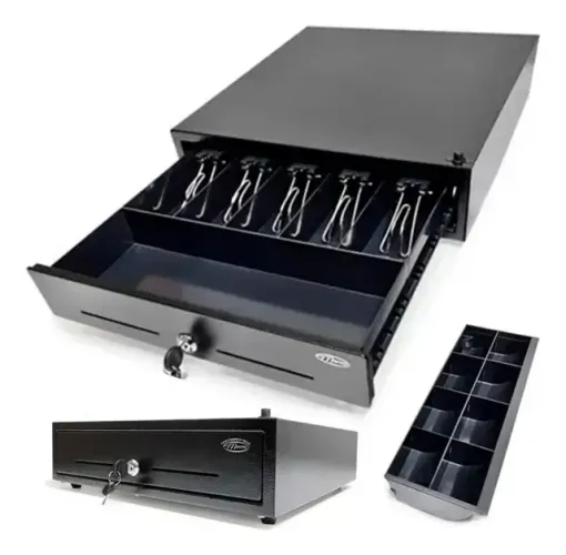 Gaveta de Dinheiro Menno MG-41 CS ECO Caixa Registradora Manual Resistente Com Sistema Boc