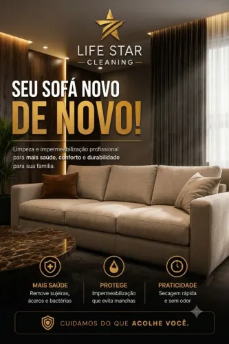 Limpeza de sofás