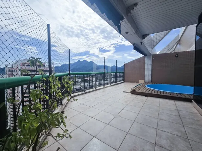 Cobertura com 3 quartos, 172m², aluguel por R$7.800 - Barra da Tijuca - Rio de Janeiro/RJ