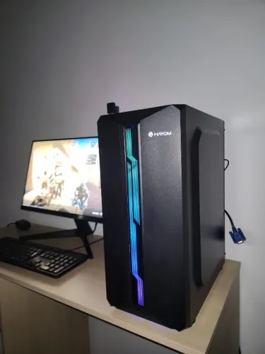 Computador -> Gabinete Hayom - Perfeito para jogos ou home office. Aproveite!
