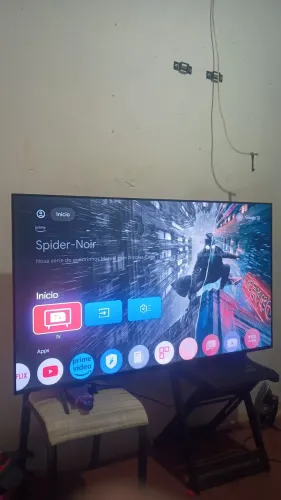TV TCL 55 polegadas c/ controle de voz.
