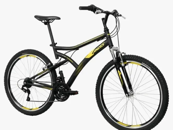 Bicicleta Caloi Andes R26 Aro 26 Preto