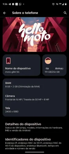 Moto g84 